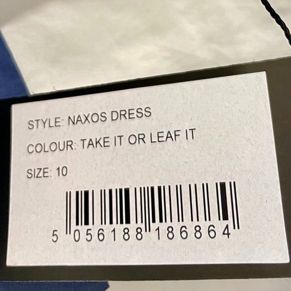 Paper London Naxos Dress Color Take It Or Leaf It One Shoulder NWT Size 10 - Picture 3 of 5